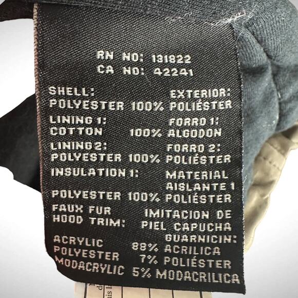 S13 Women's Size XXL Insulated Hooded Parka Jacket Olive Green Longline Winter - Picture 11 of 16